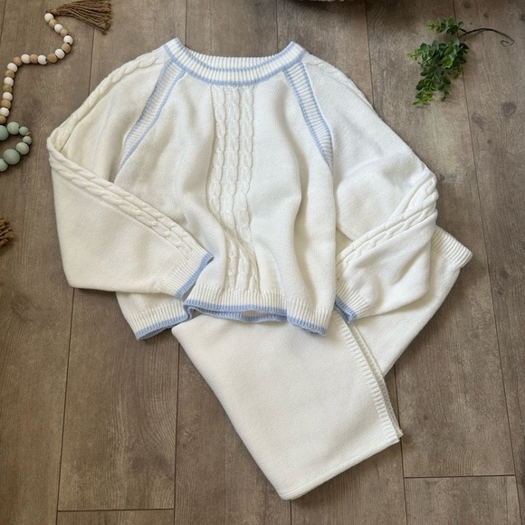 Sweet Baby Jane White and Blue Skirt Set - Picture 8 of 16